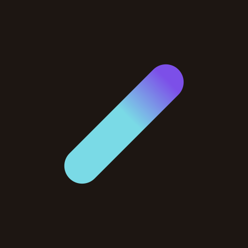 Zenrows square app icon, the mark running teal into purple on warm dark